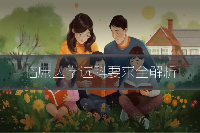 临床医学选科要求全解析