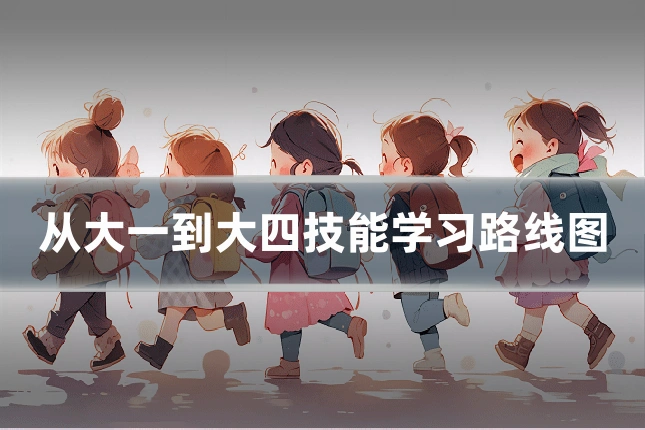 从大一到大四技能学习路线图