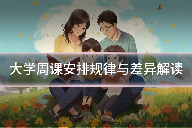 大学周课安排规律与差异解读