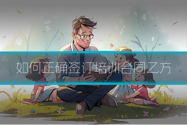 如何正确签订培训合同乙方