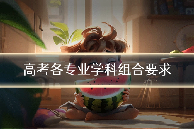 高考各专业学科组合要求