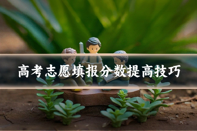 高考志愿填报分数提高技巧