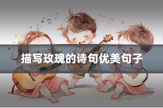 描写玫瑰的诗句优美句子