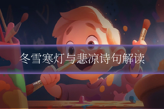 冬雪寒灯与悲凉诗句解读