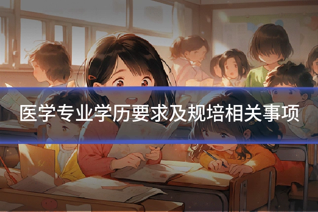 医学专业学历要求及规培相关事项