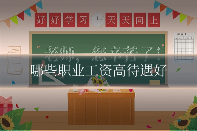 哪些职业工资高待遇好