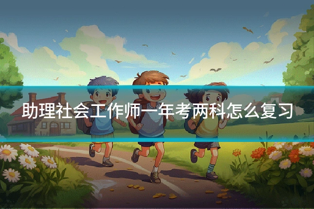 助理社会工作师一年考两科怎么复习