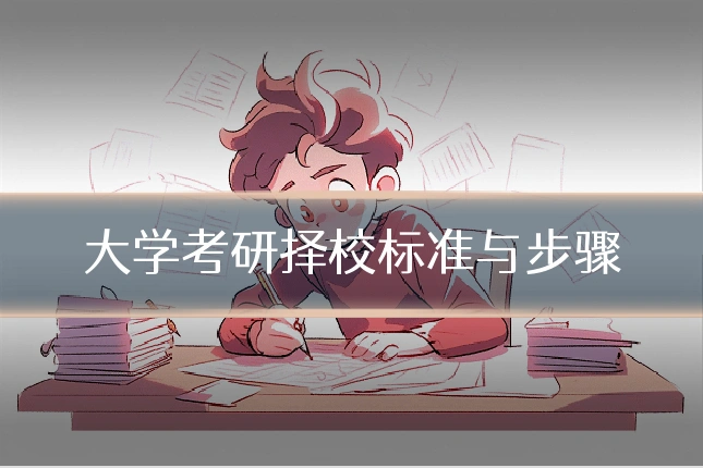 大学考研择校标准与步骤