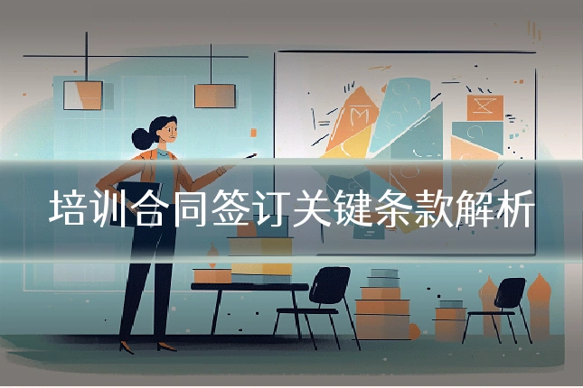 培训合同签订关键条款解析