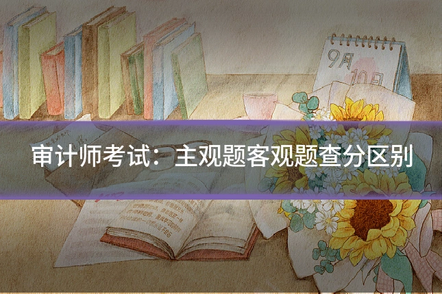 审计师考试:主观题客观题查分区别