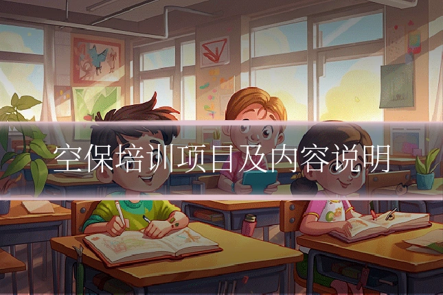 空保培训项目及内容说明