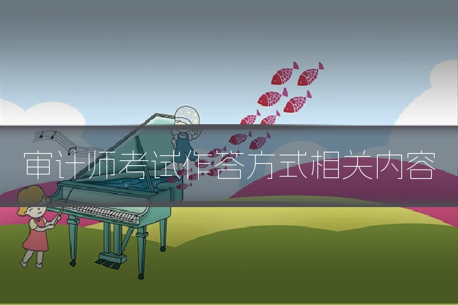 审计师考试作答方式相关内容