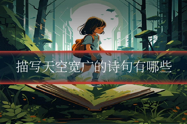 描写天空宽广的诗句有哪些