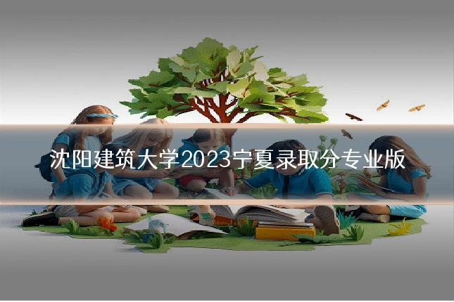 沈阳建筑大学2023宁夏录取分专业版