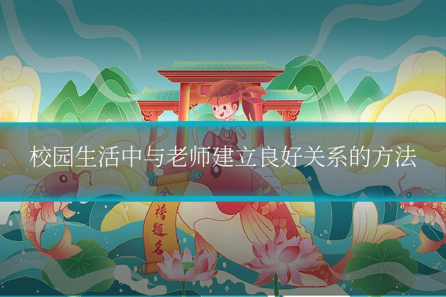校园生活中与老师建立良好关系的方法