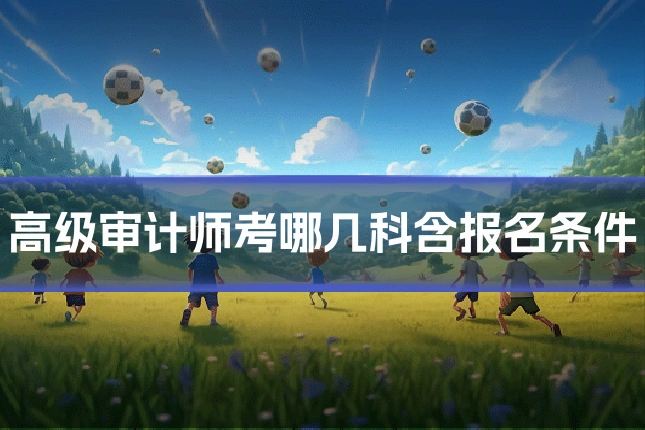 高级审计师考哪几科含报名条件