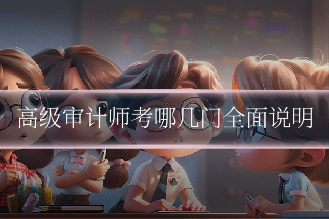 高级审计师考哪几门全面说明