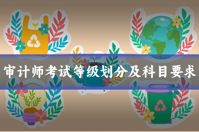 审计师考试等级划分及科目要求