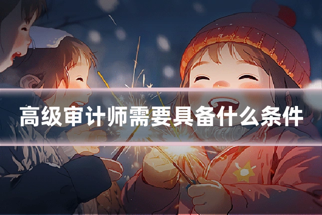 高级审计师需要具备什么条件