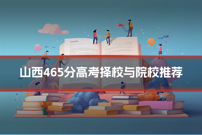 山西465分高考择校与院校推荐