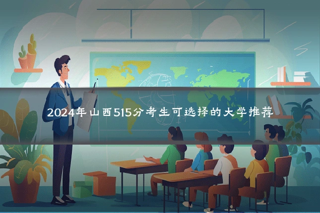 2024年山西515分考生可选择的大学推荐