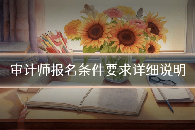 审计师报名条件要求详细说明