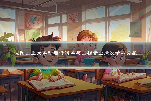 沈阳工业大学新能源科学与工程专业批次录取分数