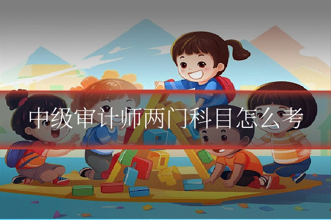 中级审计师两门科目怎么考