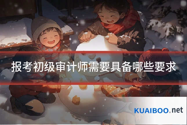 报考初级审计师需要具备哪些要求