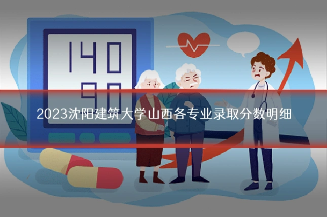 2023沈阳建筑大学山西各专业录取分数明细