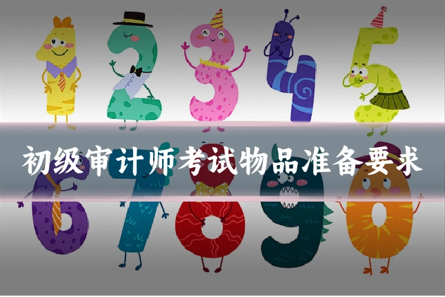 初级审计师考试物品准备要求