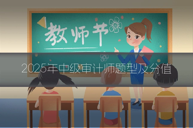 2025年中级审计师题型及分值
