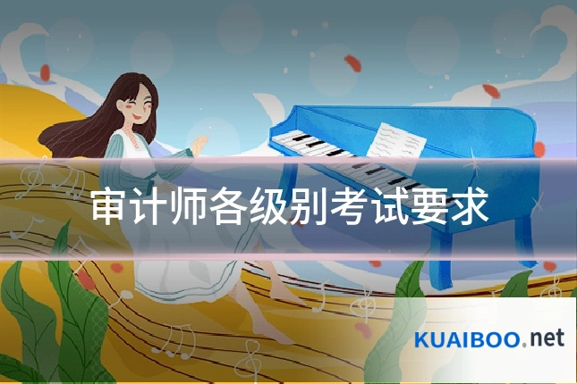 审计师各级别考试要求