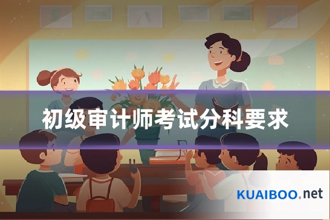 初级审计师考试分科要求