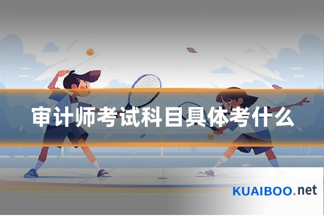 审计师考试科目具体考什么