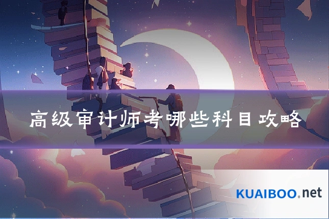 高级审计师考哪些科目攻略