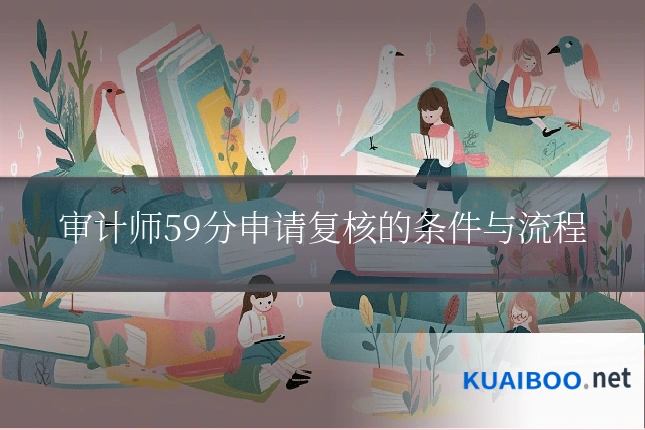 审计师59分申请复核的条件与流程
