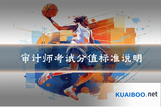审计师考试分值标准说明