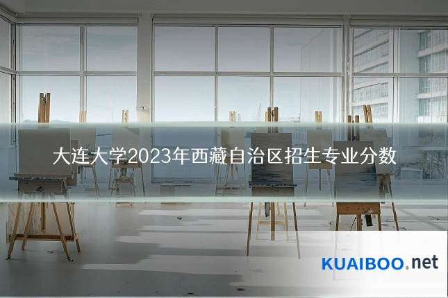 大连大学2023年西藏自治区招生专业分数