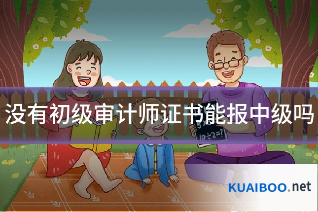 没有初级审计师证书能报中级吗