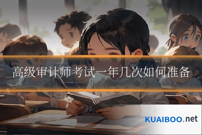 高级审计师考试一年几次如何准备