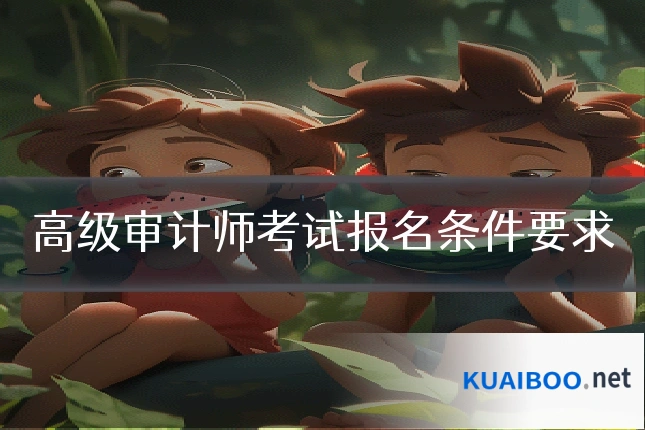 高级审计师考试报名条件要求