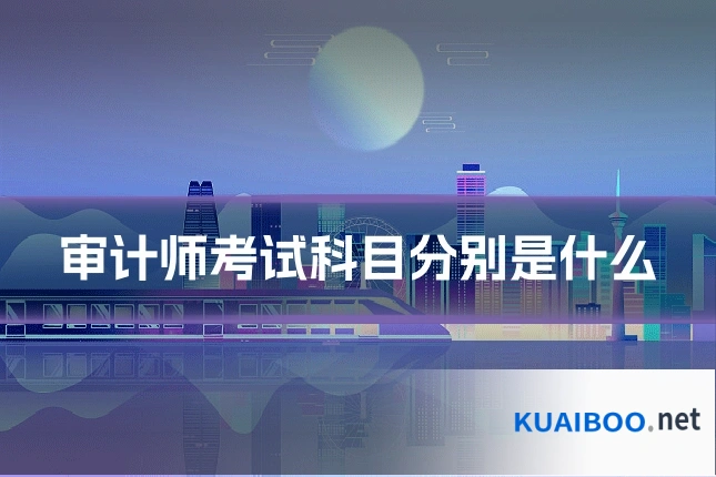 审计师考试科目分别是什么