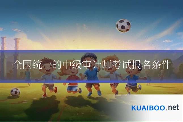 全国统一的中级审计师考试报名条件