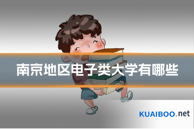 南京地区电子类大学有哪些