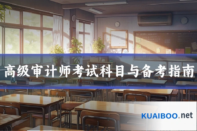 高级审计师考试科目与备考指南