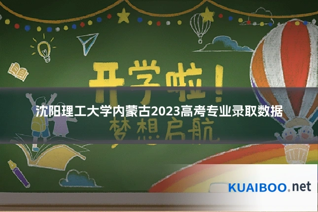 沈阳理工大学内蒙古2023高考专业录取数据