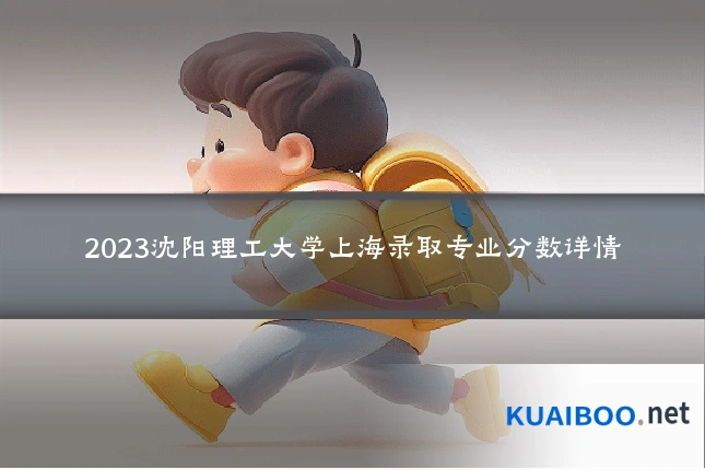 2023沈阳理工大学上海录取专业分数详情