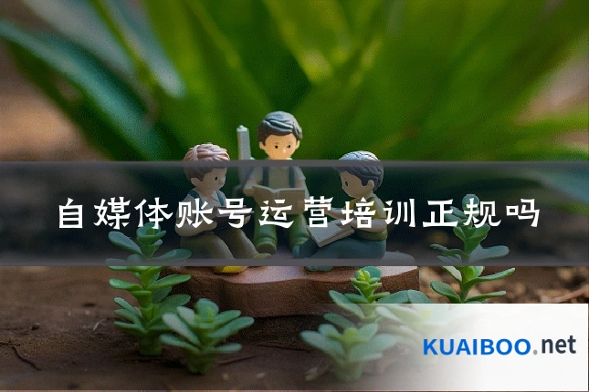 自媒体账号运营培训正规吗