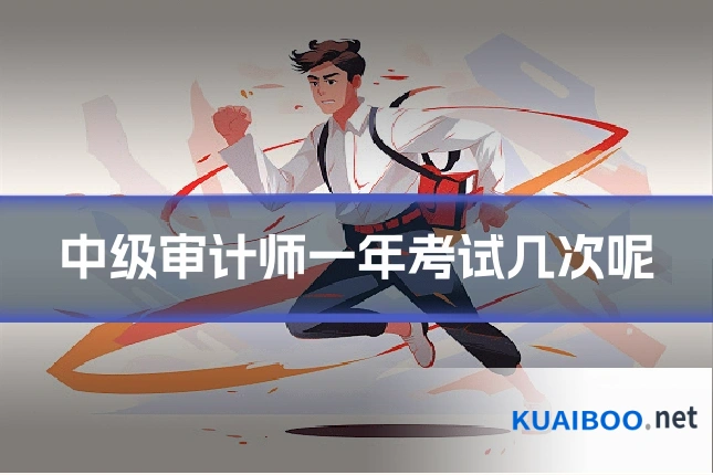 中级审计师一年考试几次呢
